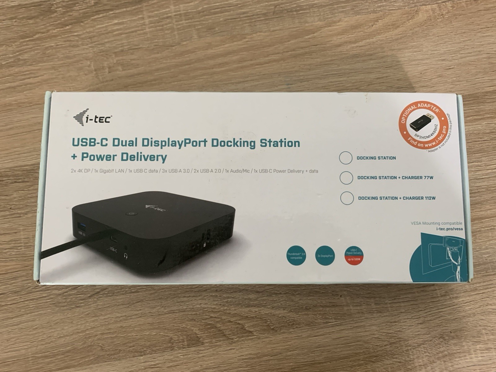I-Tec USB-C Dual DisplayPort Docking Station And Power Supply