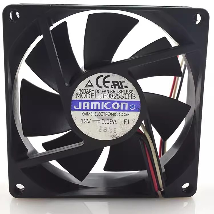 JAMICON 8025 JF0825S1HS DC 12V 0.19A 8CM Cooling Fan