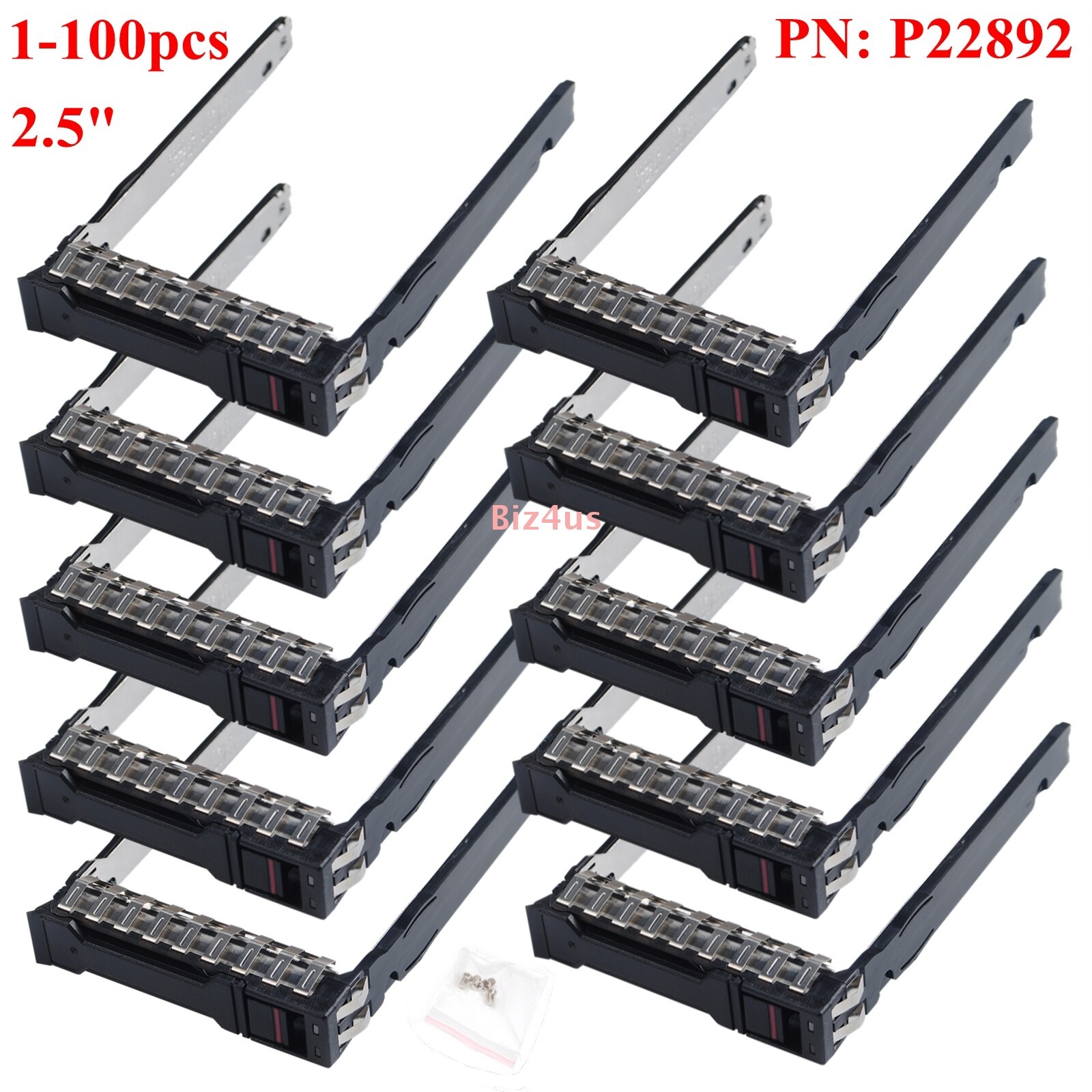 Lot 2.5" SFF Hard Drive Tray Caddy For HP DL360 DL380 Gen10 Plus, Gen 11  P22892