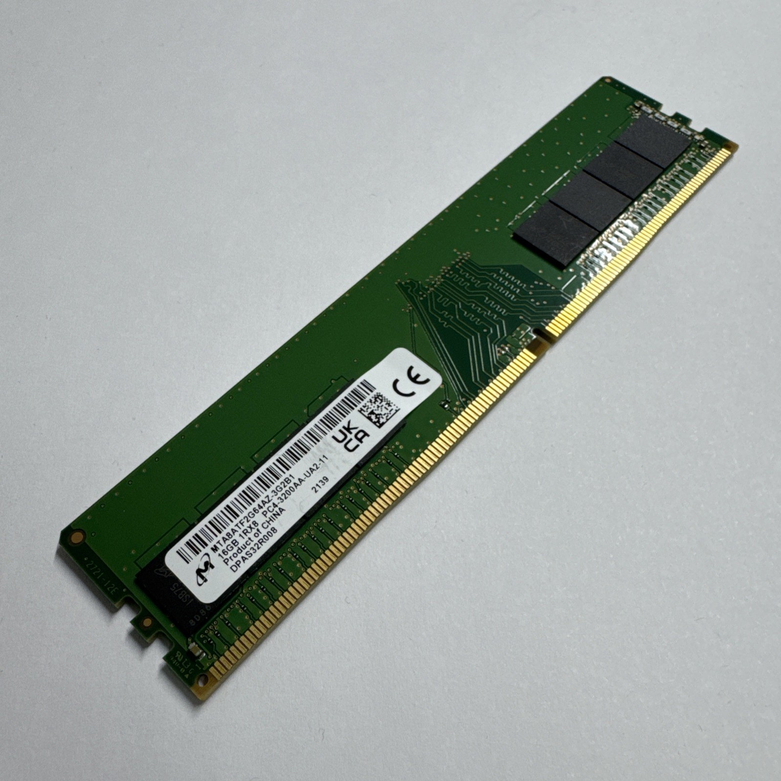 Micron 16GB 1Rx8 PC4-3200AA DDR4 Desktop Ram Memory MTA8ATF2G64AZ-3G2B1