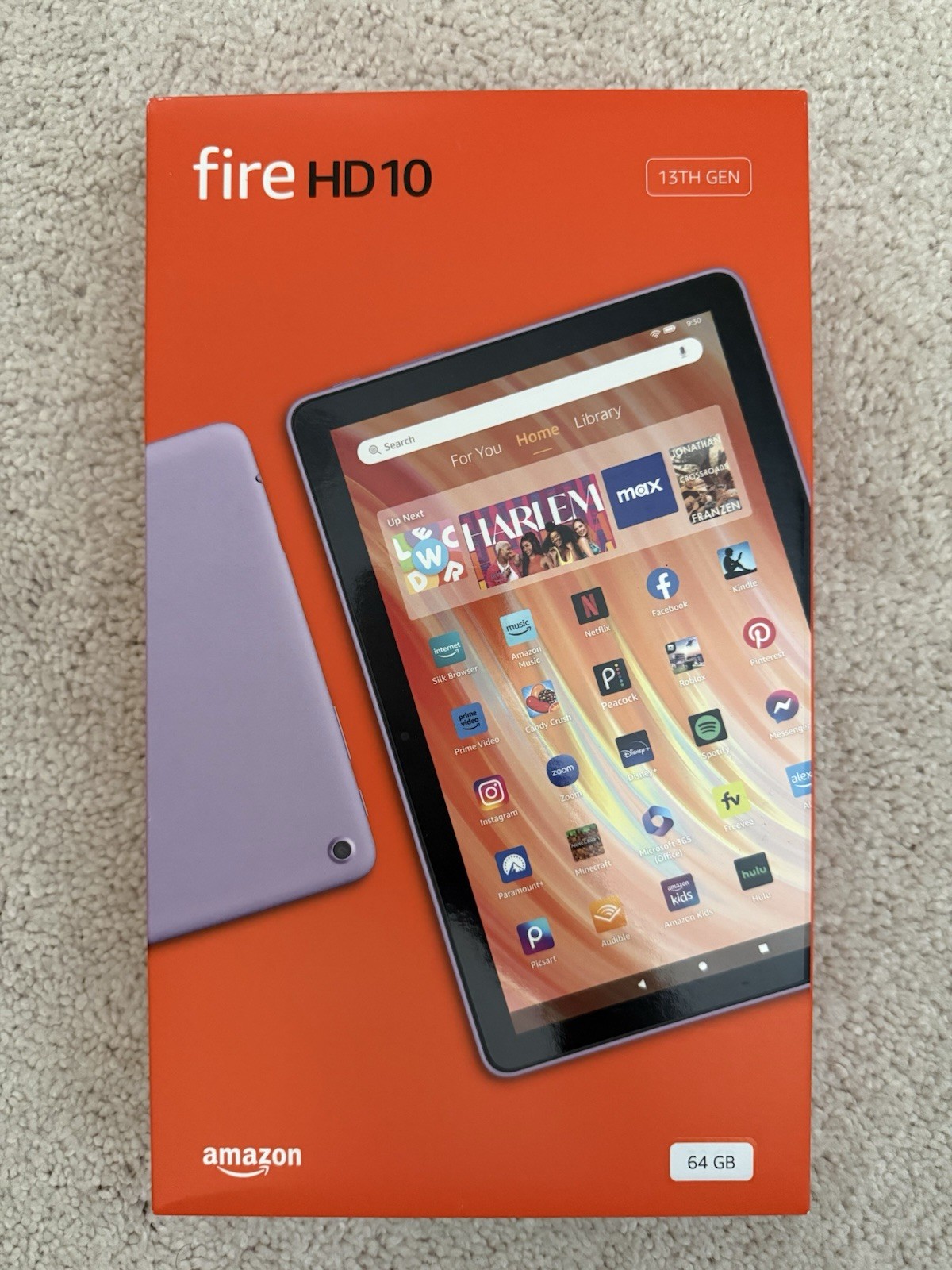 Amazon Fire HD 10 10.1" 64GB Tablet 13th Gen  Lilac Purple - Brand New