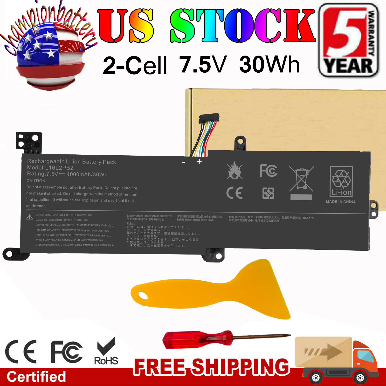 Battery for Lenovo Ideapad 320-15ABR 320-15AST 320-15IAP 320-15IKB 320-15ISK 