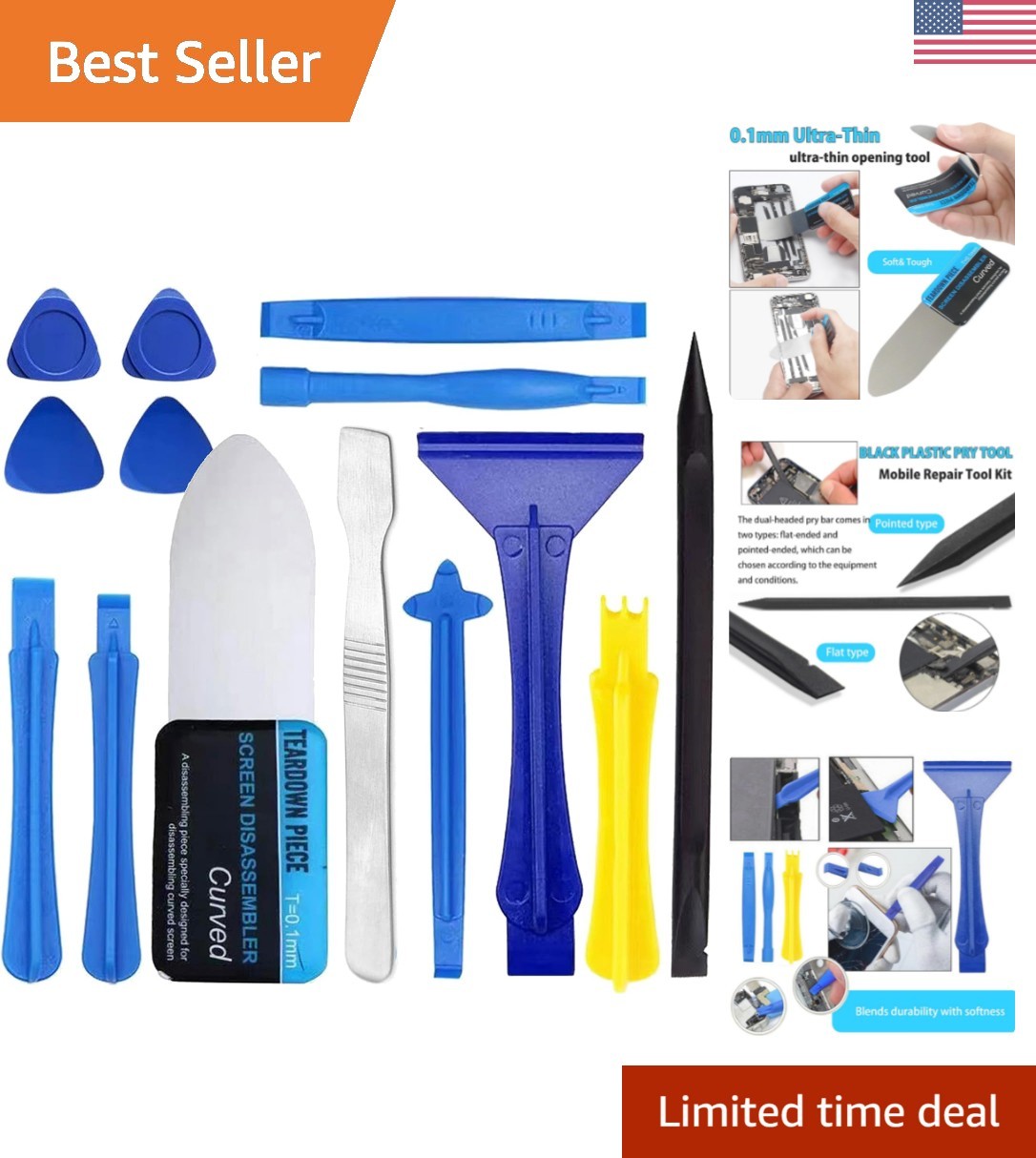 Essential 14-Piece Spudger Kit: Ultra-Thin Tools for Versatile Device Repair