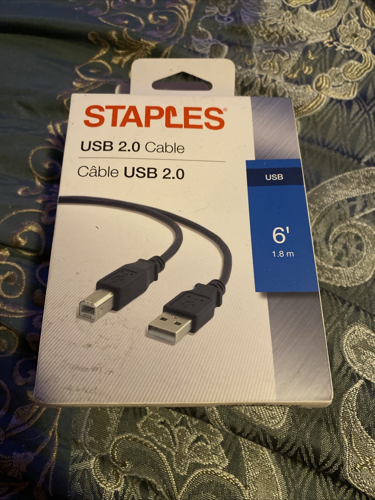 Staples 6 Foot USB 2.0 Printer Cable - NEW