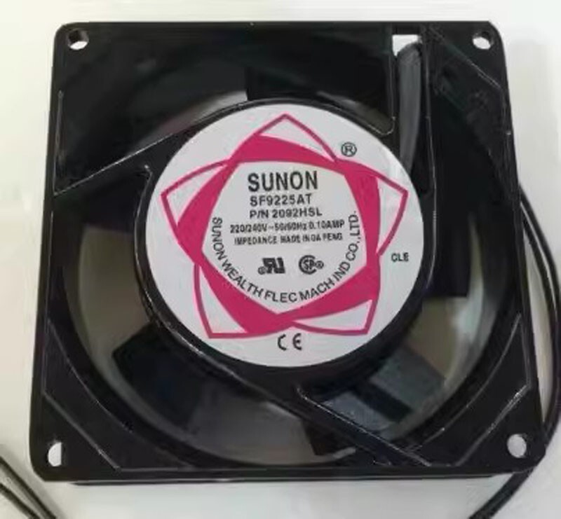 SUNON SF9225AT P/N 2092HBL 220/240V 0.10A 92*92*25MM Cooling Fan