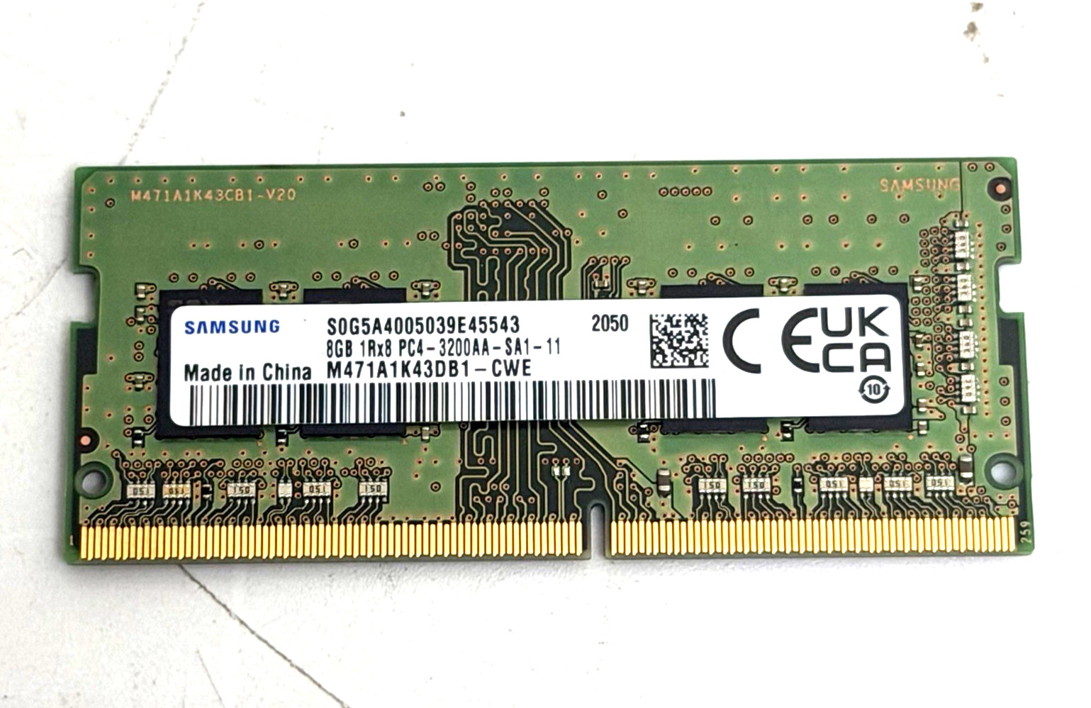 Samsung 8GB DDR4 SO-DIMM PC4-3200AA Laptop RAM M471A1K43DB1-CWE Non-ECC
