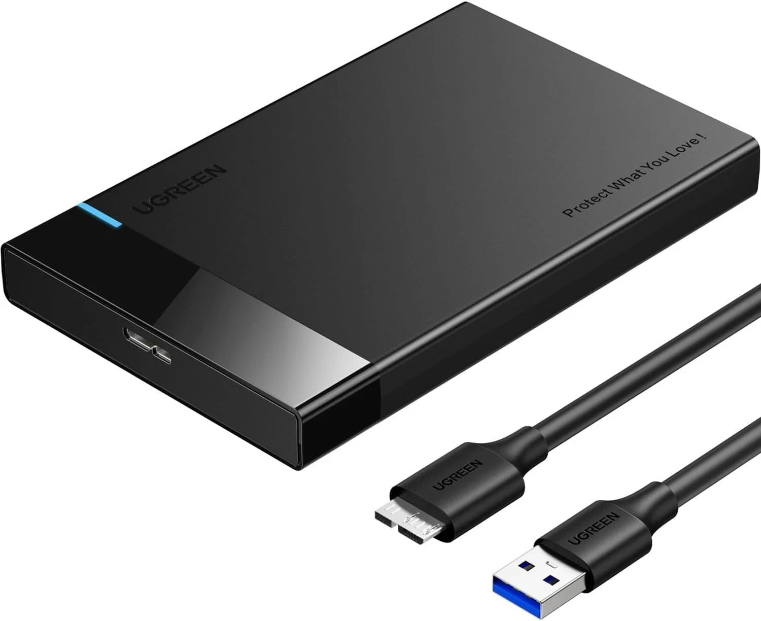 UGREEN 2.5" Hard Drive Enclosure USB 3.0 to SATA III Adapter Supports 2.5 Inch S