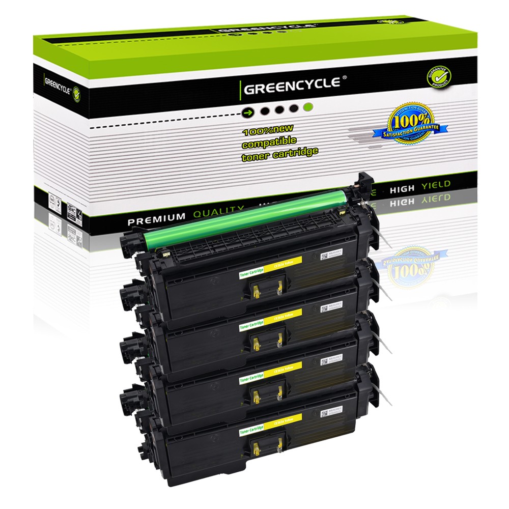 4× CE262A Yellow Toner for HP Color LaserJet Enterprise CP4525N CM4540 MFP Print