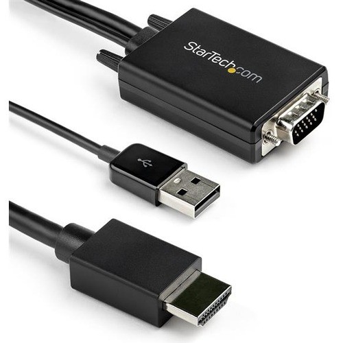 StarTech 6.6ft USB Audtio VGA to HDMI Adapter Converter Cable VGA2HDMM2M