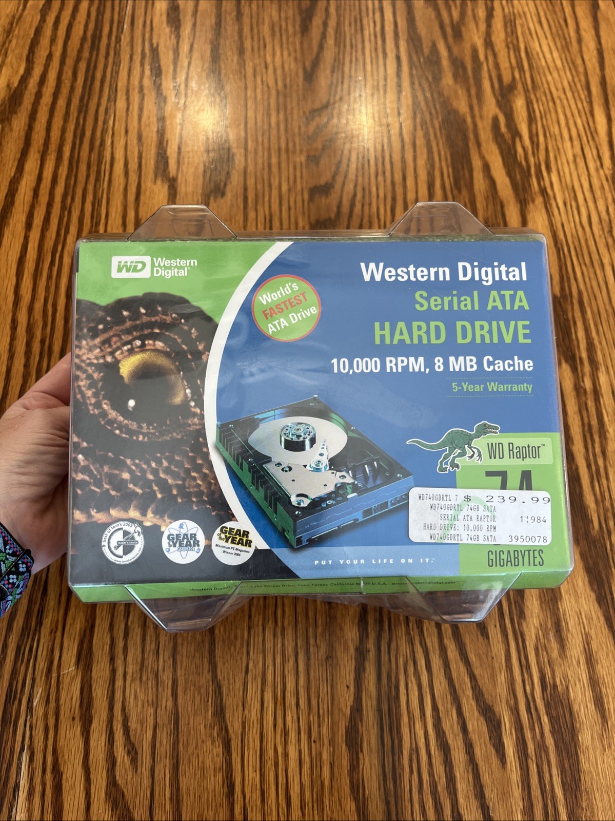 Western Digital Raptor 74GB Internal Serial ATA 3.5" (WD740GD) HDD NEW OPEN BOX