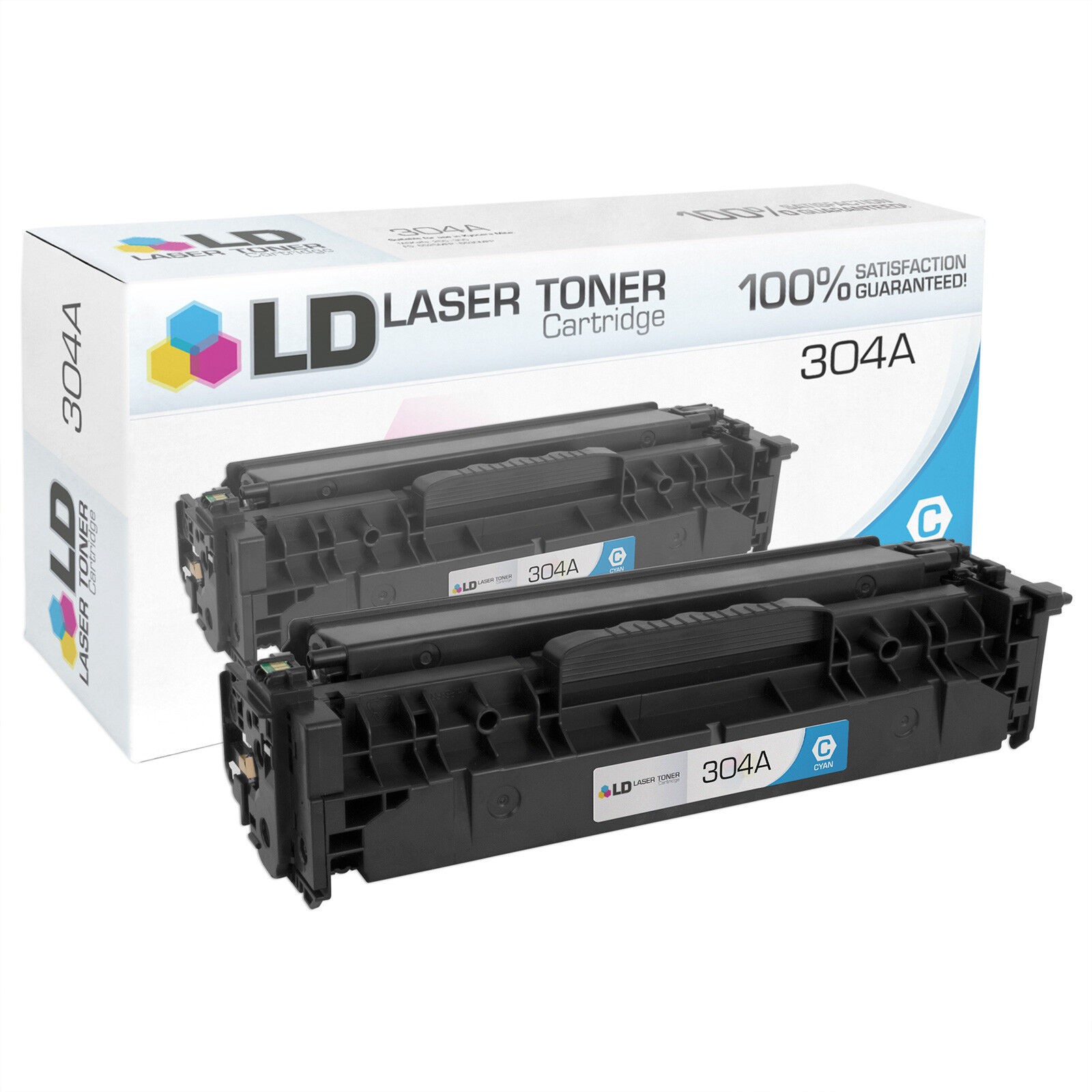 LD Reman Toner Cartridge Replacement for HP 304A CC531A (Cyan)