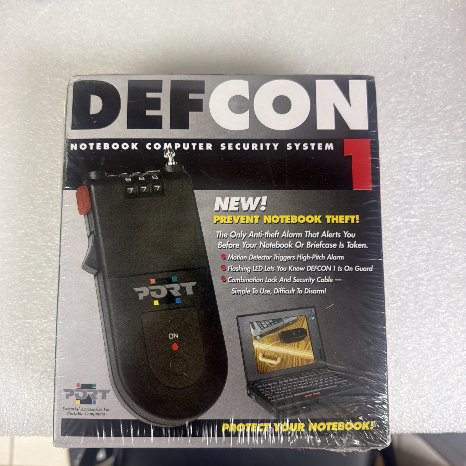 New/Sealed DEFCON 1 Notebook Computer Security System