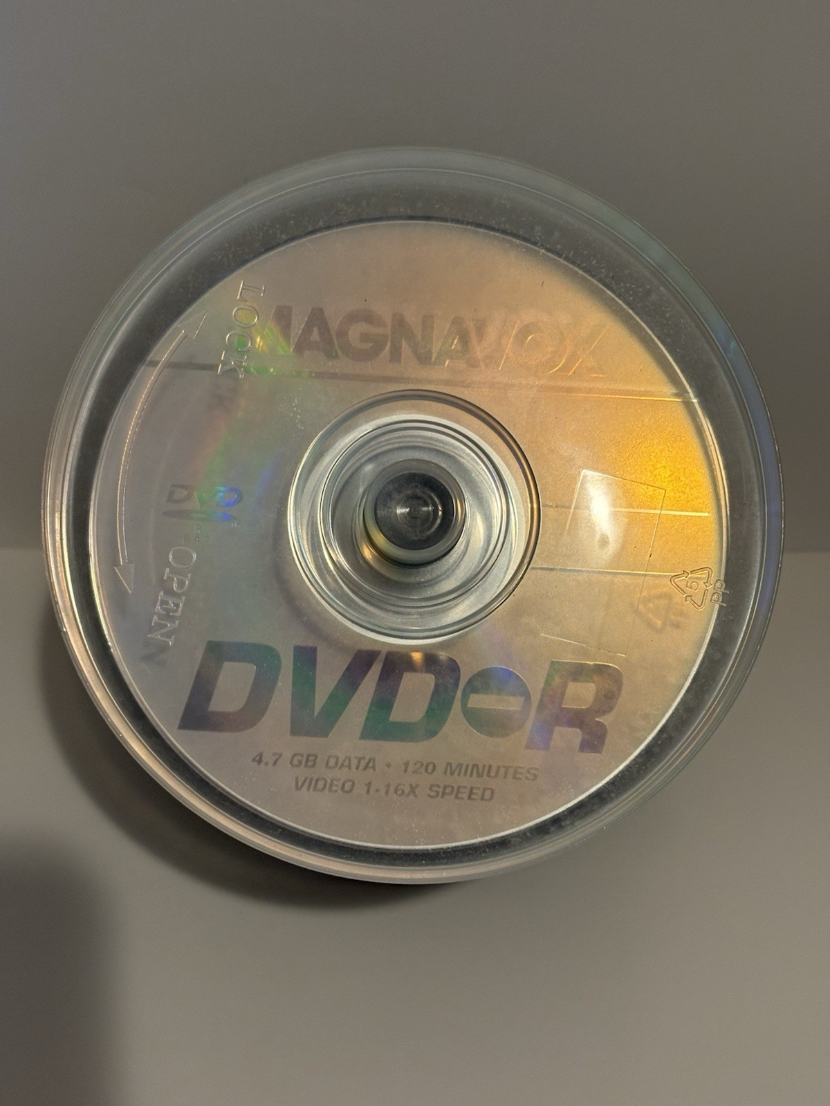 Magnavox DVD-R -- 4.7GB Data,120 Minutes, Video 1-16x Speed