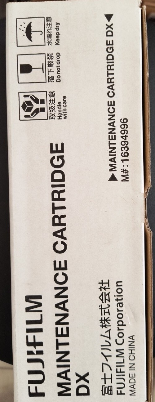DX100 Fujifilm  Genuine Maintenance Waste Cartridge ,Brand New.