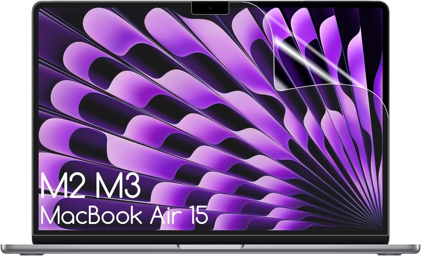 3-Pack HD Crystal Clear Screen Protector for MacBook Air 15 Inch (M5 M4 M3 M2 Ch