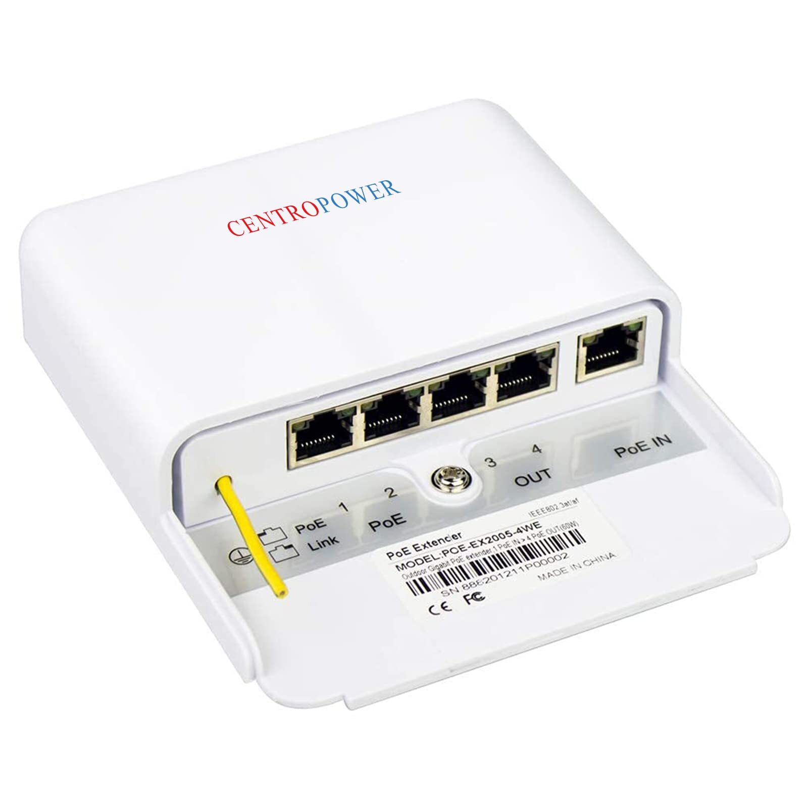 5 Port Outdoor Poe Switch/extender/booster 60w 48v 10/100/1000m Poe Passthrough 