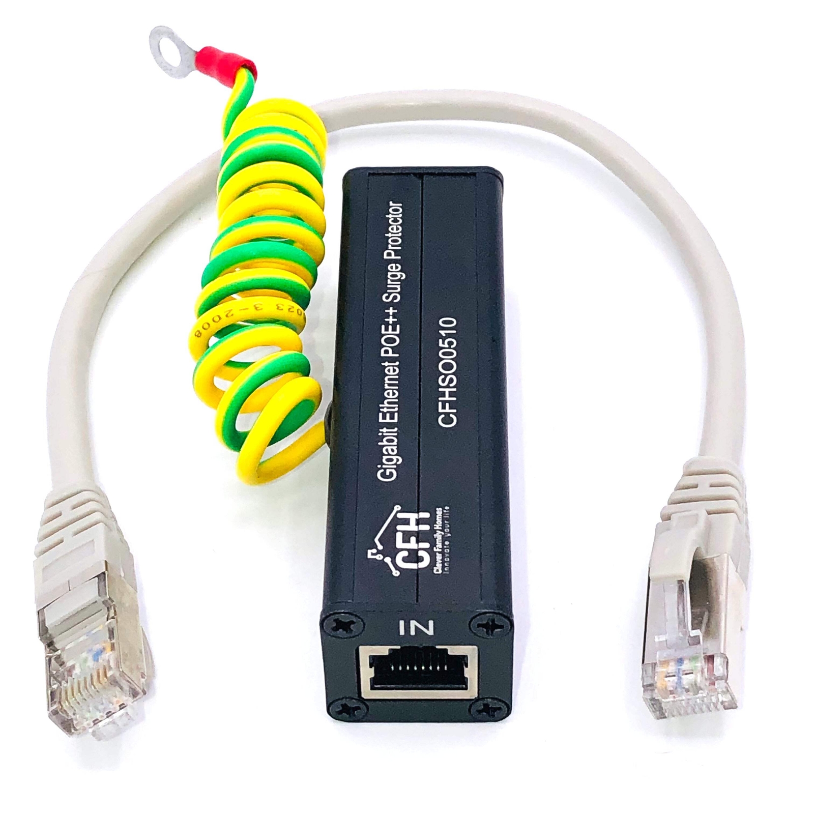 ⚡ Ethernet Gigabit (POE++, POE+, POE, non-POE) Surge Protector Kit with CAT 6a J