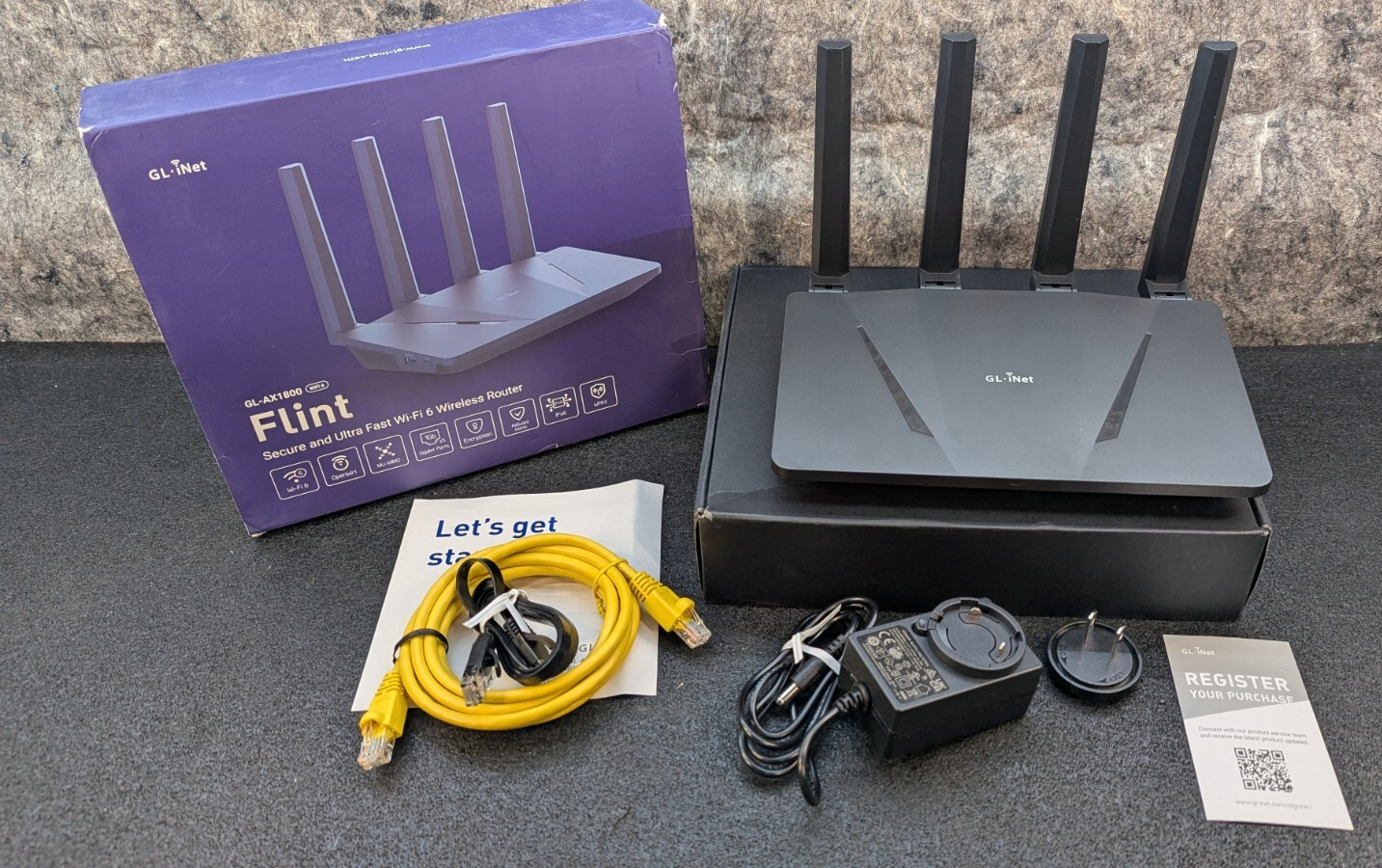 GL.iNet GL-AX1800(Flint)WiFi 6 Router Dual Band Gigabit Wireless Internet Router