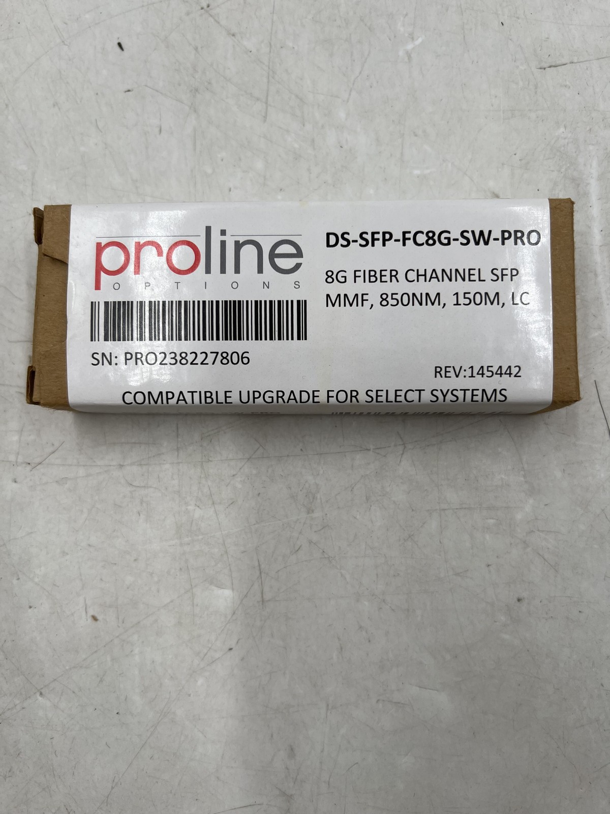 NEW Proline DS-SFP-FC8G-SW 8GB FIBER CHANNEL SFP MMF, 850NM, 150M, LCF Free S/H