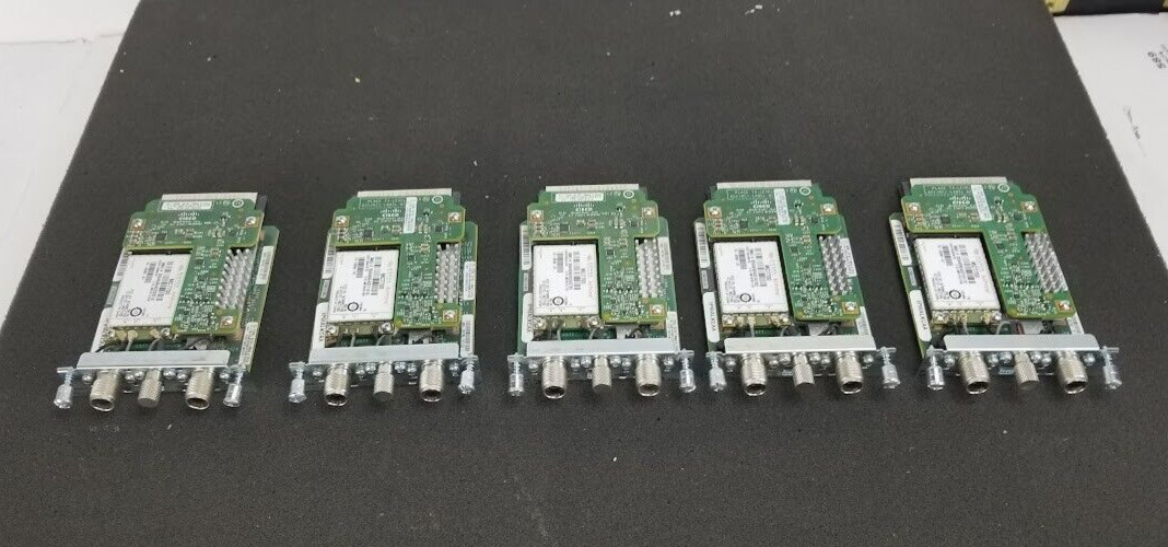 LOT OF 5 Cisco EHWIC-4G-LTE-A 4G LTE Wireless WAN Module