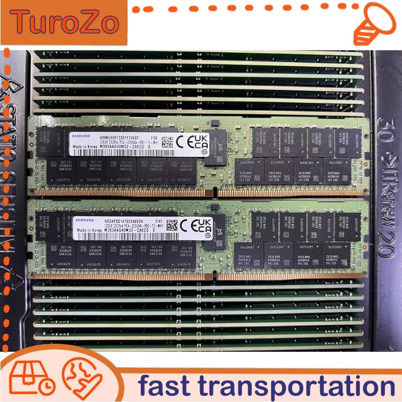 M393AAG40M32-CAE Samsung 128GB 2S2RX4 DDR4 PC4-3200AA RDIMM Server RAM Memory