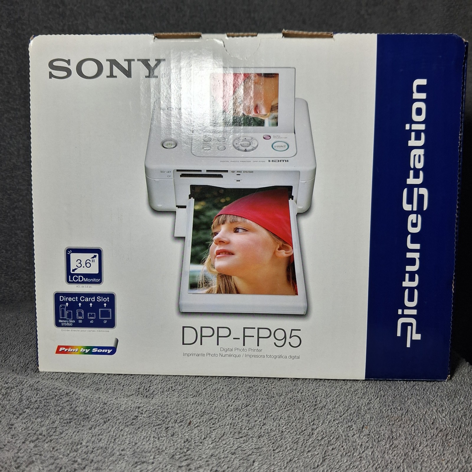 Sony Picture Station Digital Photo Printer DPP-FP90 NIB with Paper & Cord 2007
