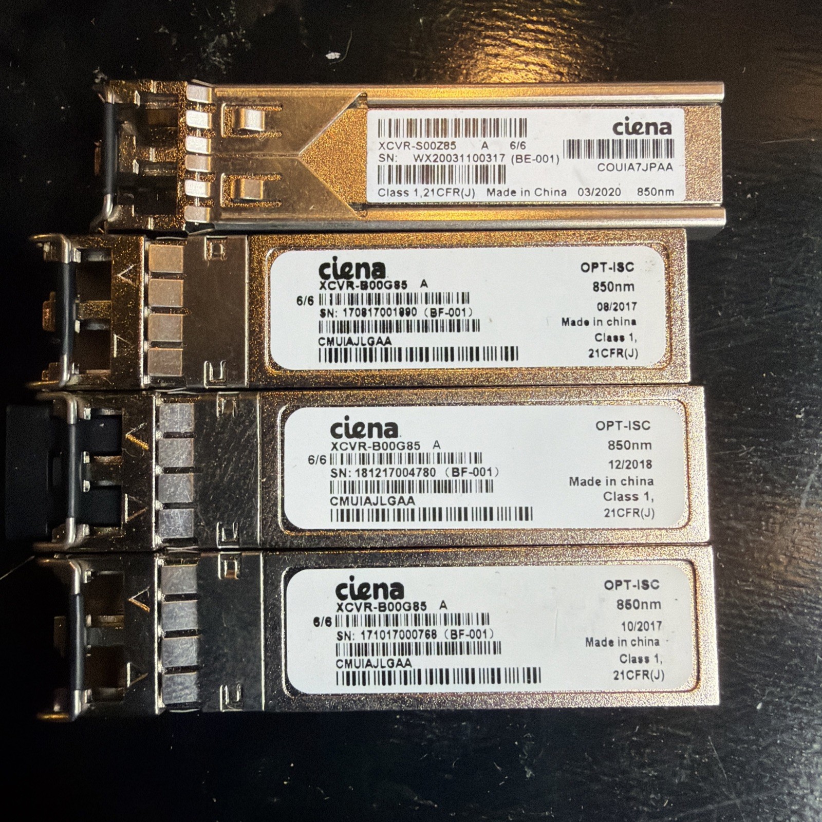 Lot Of 8x Ciena Xcvr-b00g85