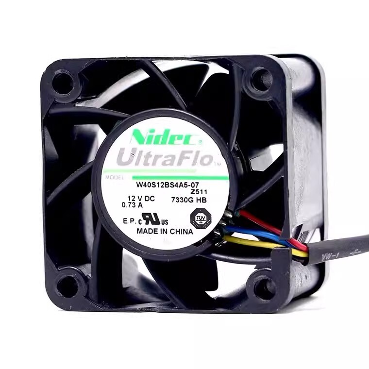 NIDEC W40S12BS4A5-57 4028 DC12V 0.73A 4CM Server Cooling Fan