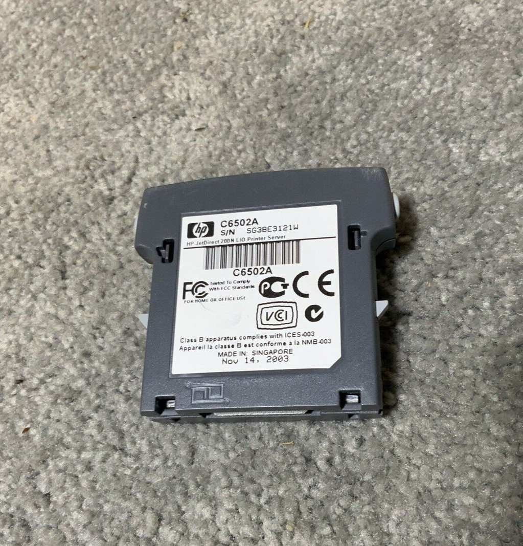 HP JetDirect 200N L10 Printer Server Parallel C6502A  - Genuine