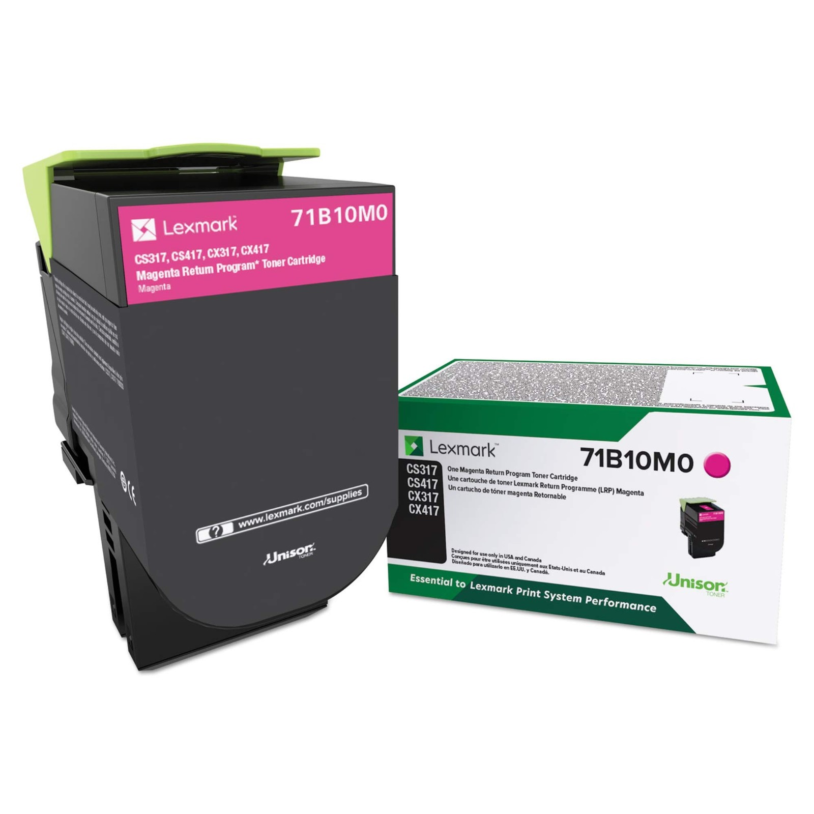 Lexmark 71B10M0 CS317dn CX317dn CS417dn CX417de CS517de CX517de 2.95, Magenta
