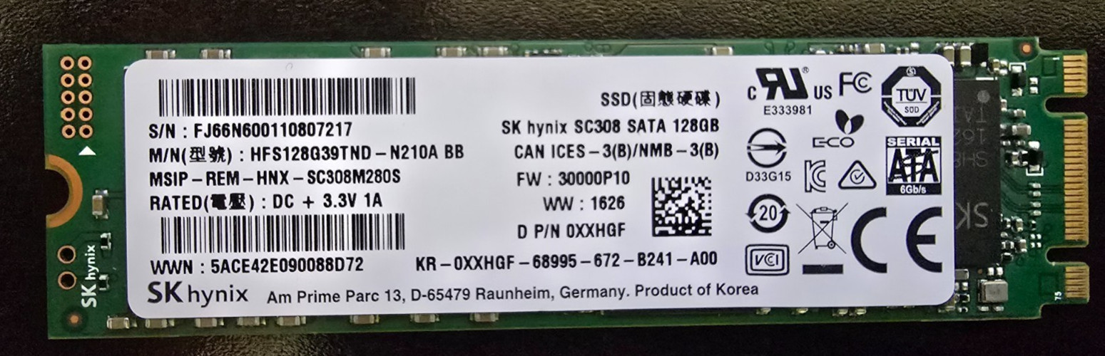 SK hynix SC308 128GB 2.5" SATA III SSD HFS128G39TND Tested Good 35% Life