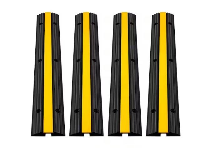 1-Channel Rubber Cable Protector Ramps 22046 Lbs. Loading Cable Wire Cord Cover