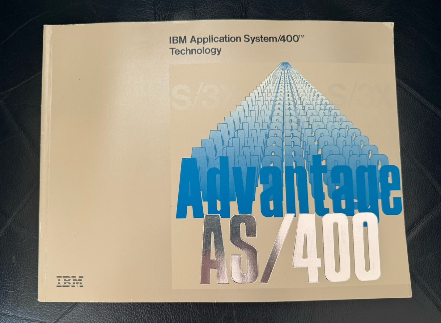 IBM AS/400 Technology Manual 1988 Signed w Foldout Poster 1990 Edition