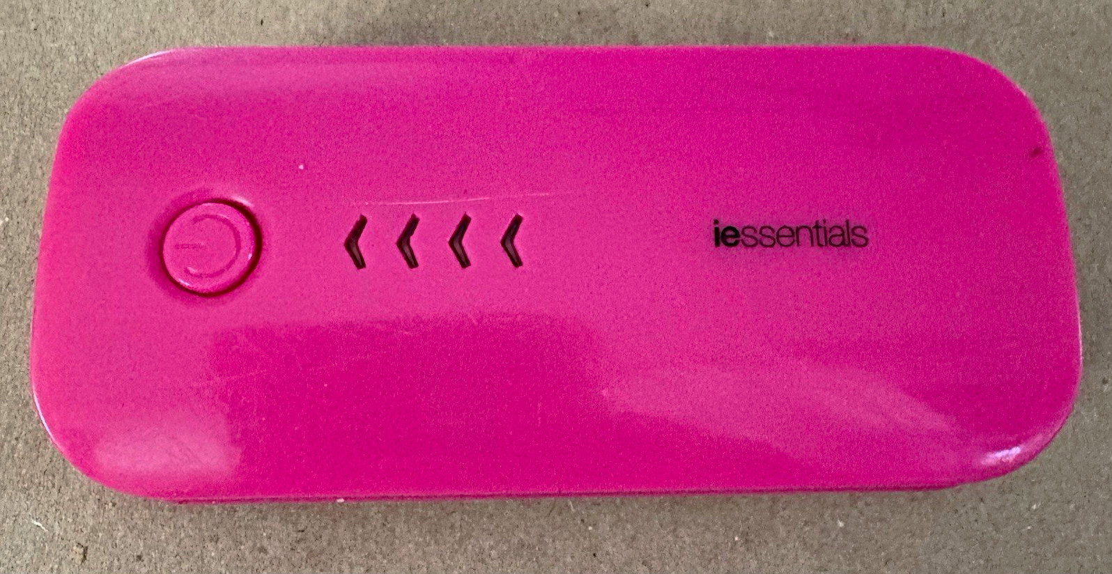 iEssentials Pink 4000mAh Portable Power Bank Backup Battery Booster Charger