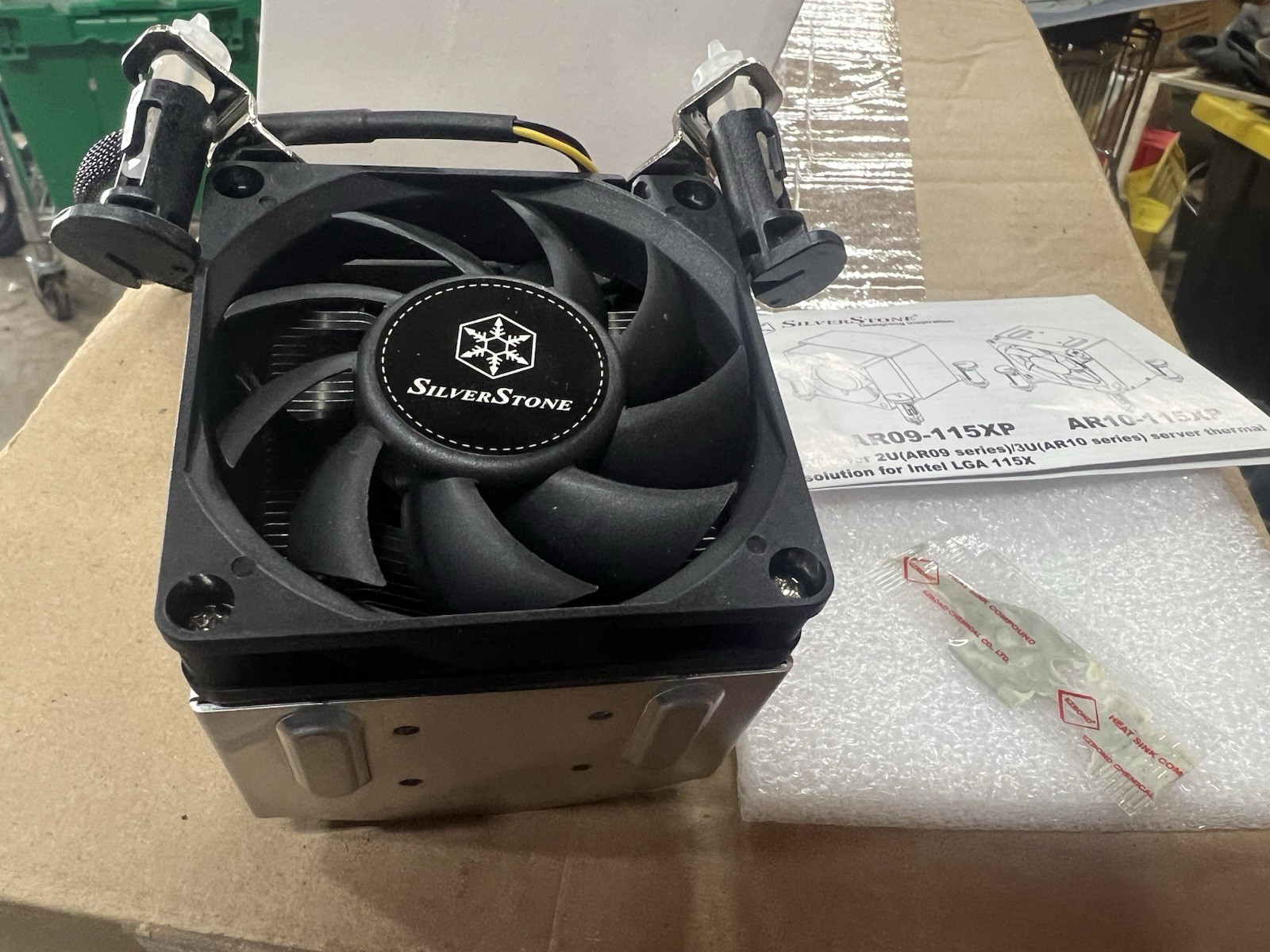 Silverstone AR10-115XP CPU Fan with Heatsink, 70mm Ball, Intel LGA 115X