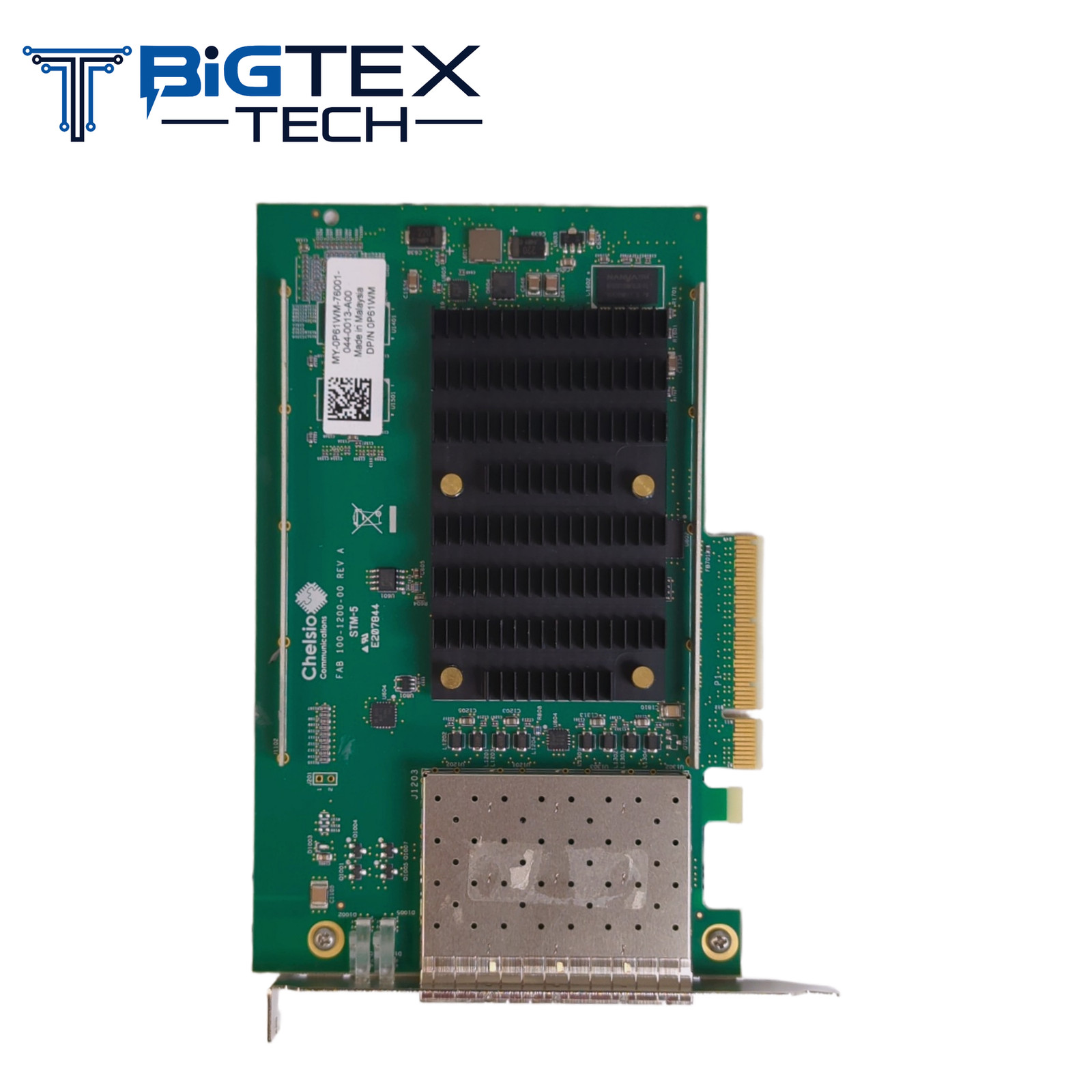 Dell 0P61WM Chelsio T540-CR Quad Port 10GbE SFP+ PCIe Network Card Full Height