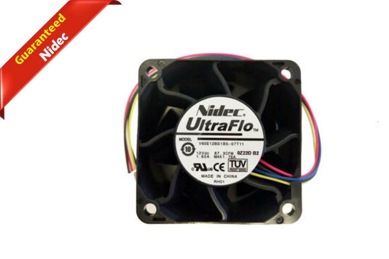 0H2K1D New Nidec UltraFlo Fan V60E12BS1B5-07T11 4-pin 12V 1.60A H2K1D