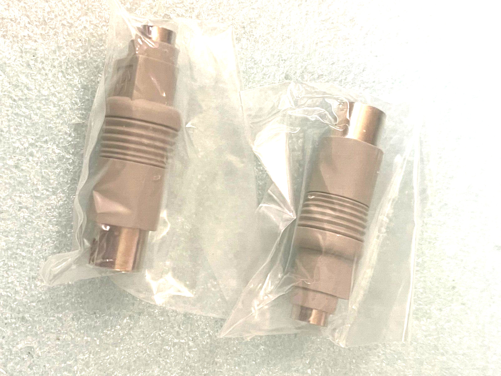 LOT OF 2 NEW PS2 FEMALE TO 5 PIN AT MALE KEYBOARD ADAPTER RM2-CMP18