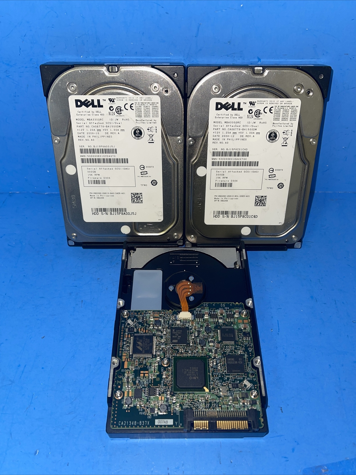 "LOT OF 5 "    Dell 300 GB,Internal,15000 RPM,3.5" (N226K) Hard Drive  MBA3300RC
