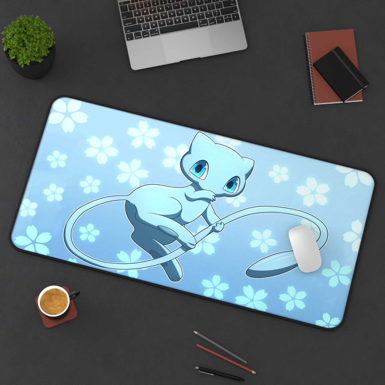 Mew Crystal Pond Mouse Pad Pokemon Gaming Desk Mat Gift For Fans NEW296PD