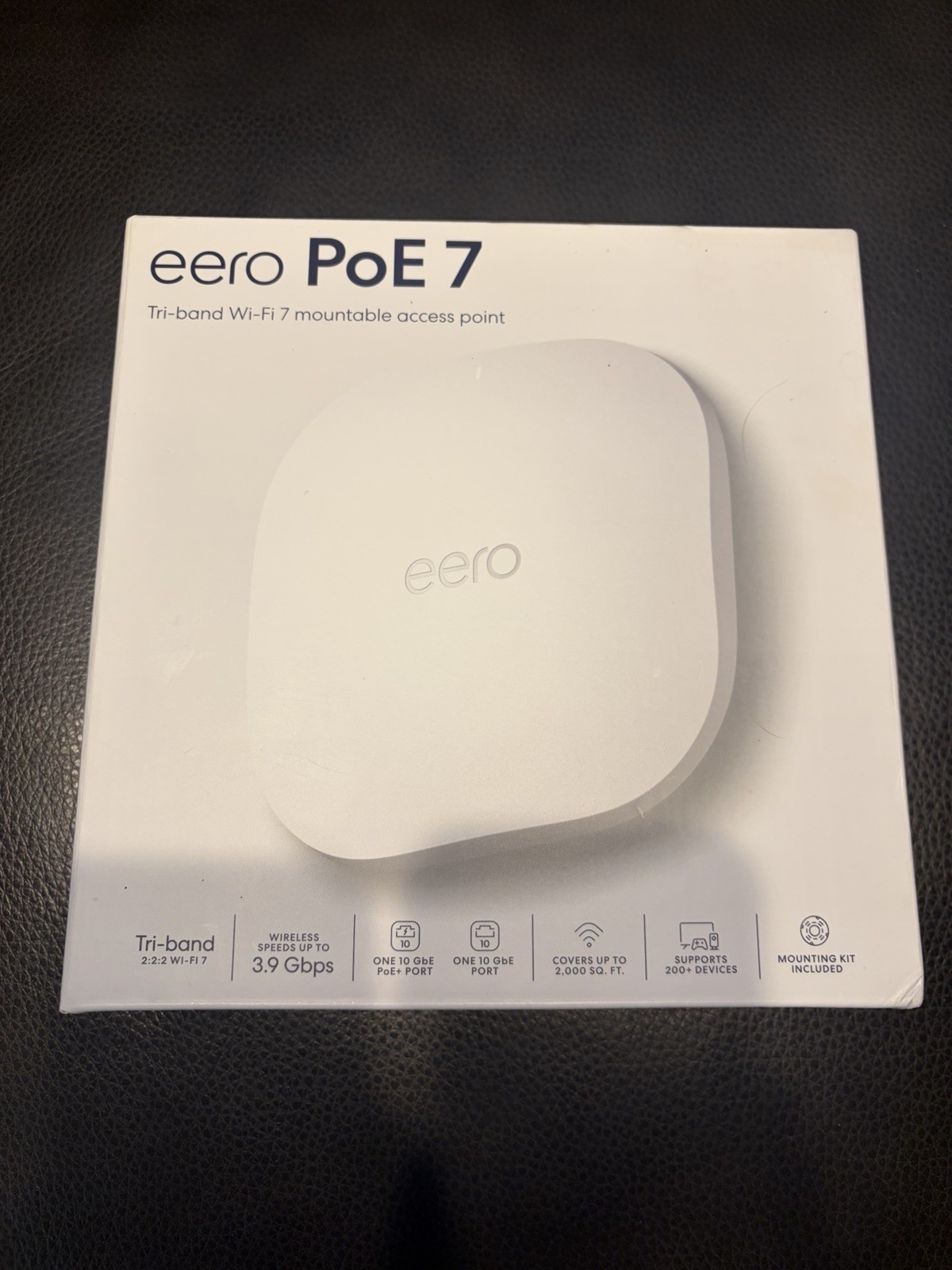Amazon eero PoE 7 Tri-band Wi-Fi 7 Mountable Access Point (Newest Model), Sealed