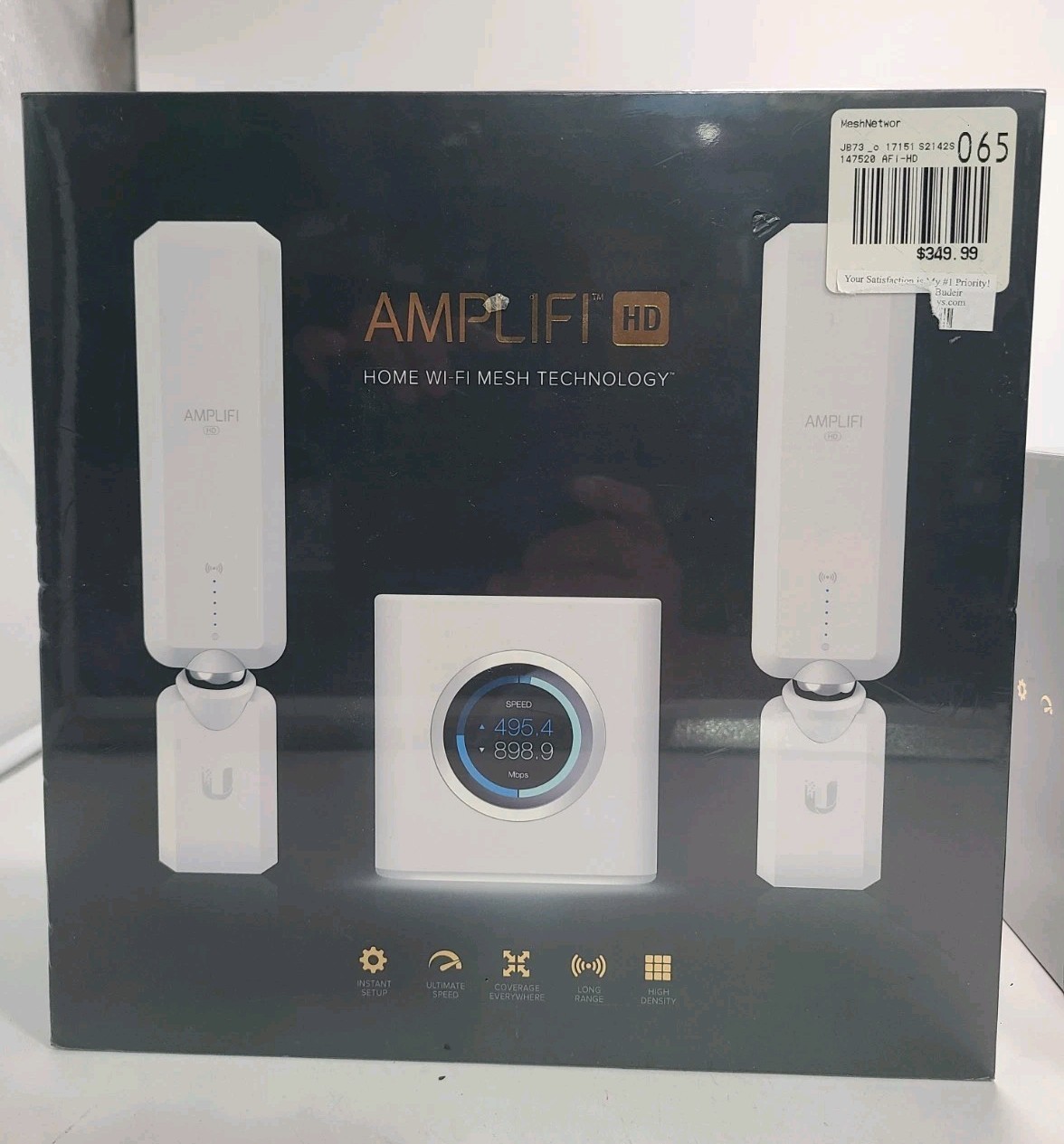 Ubiquiti AmpliFi HD -Dual-Band Mesh Wi-Fi System (AFi-HD-US)