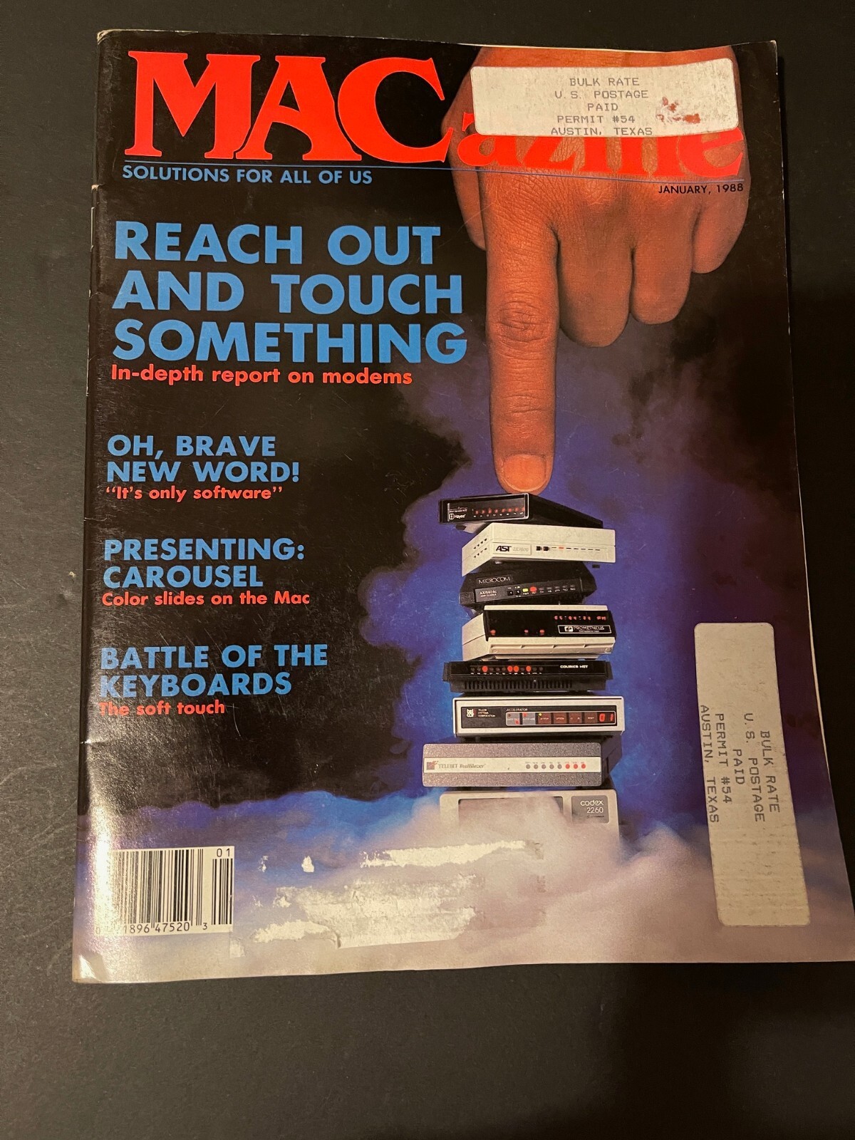 MACazine JANUARY 1988 SOLUTIONS FOR ALL UOS RARE COLLECTIBLE QTY-1