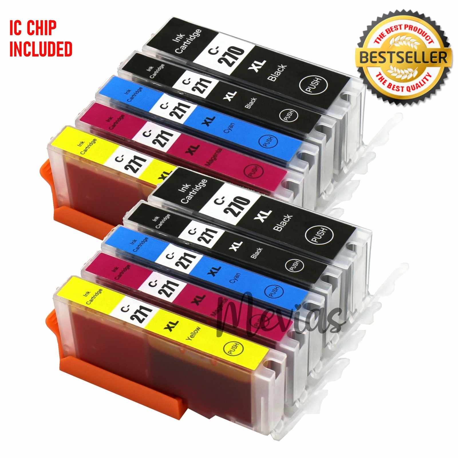 10pk PGI-270XL CLI-271XL Ink Cartridges For Canon PIXMA MG5720 MG5722 MG6820