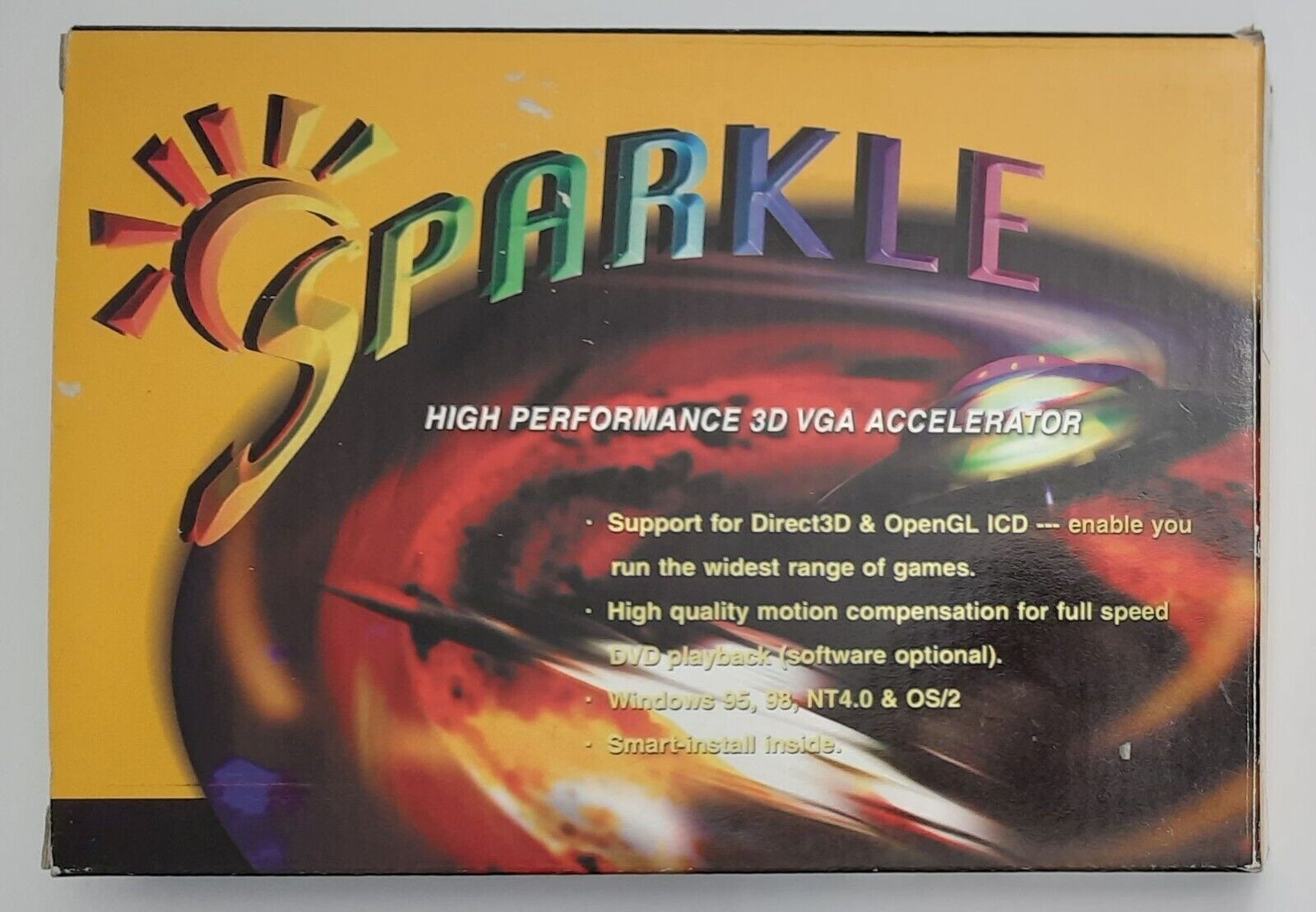 Sparkle SP397 AGP Graphics Card (S3 Savage4 Pro, 16MB, 2000, Retro, Original Box)