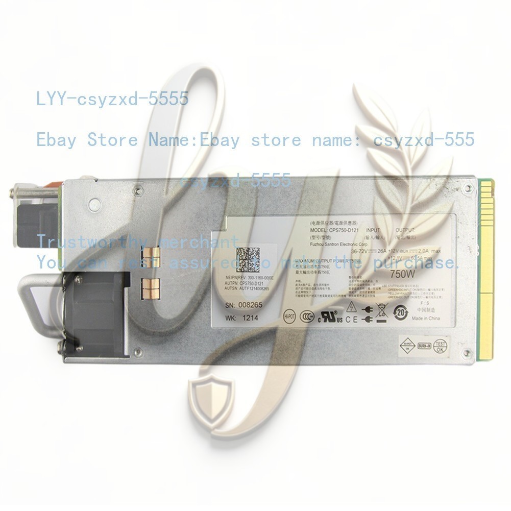 For DELL R510/R910 Server DC Power Supply 750W CPS750-D121 6GTF5