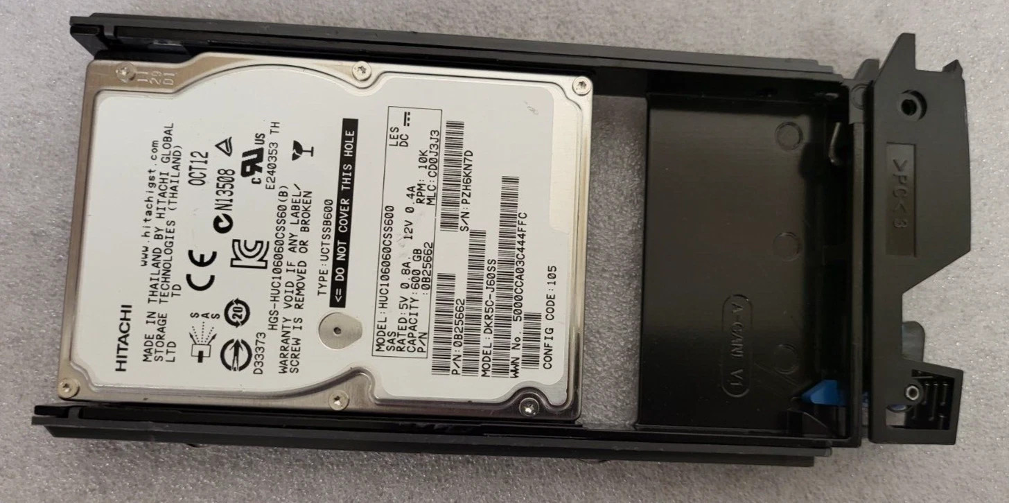 HGST 600GB HUC106060CSS600  10K 2.5” SAS HD PN 0B25662 / DKR5C-J600SS US-Seller