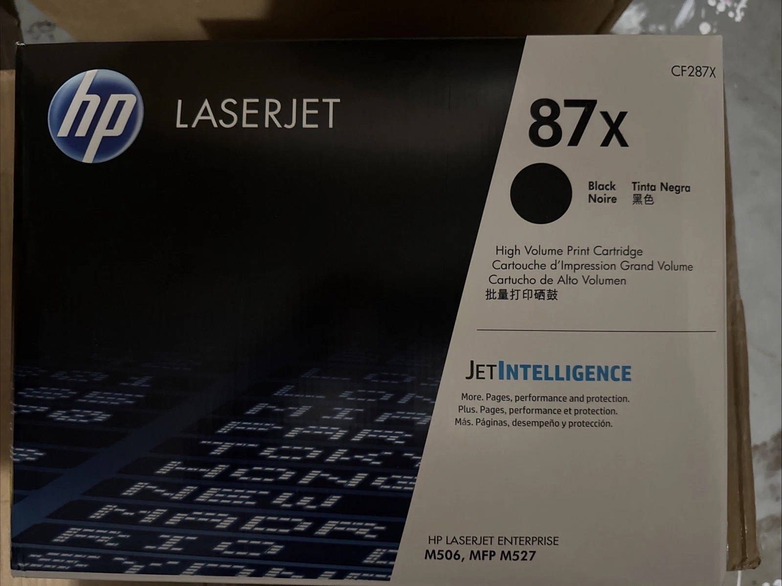 HP CF287X 87X Black High Yield Toner 18k LaserJet Enterprise M506, MFP M527 New