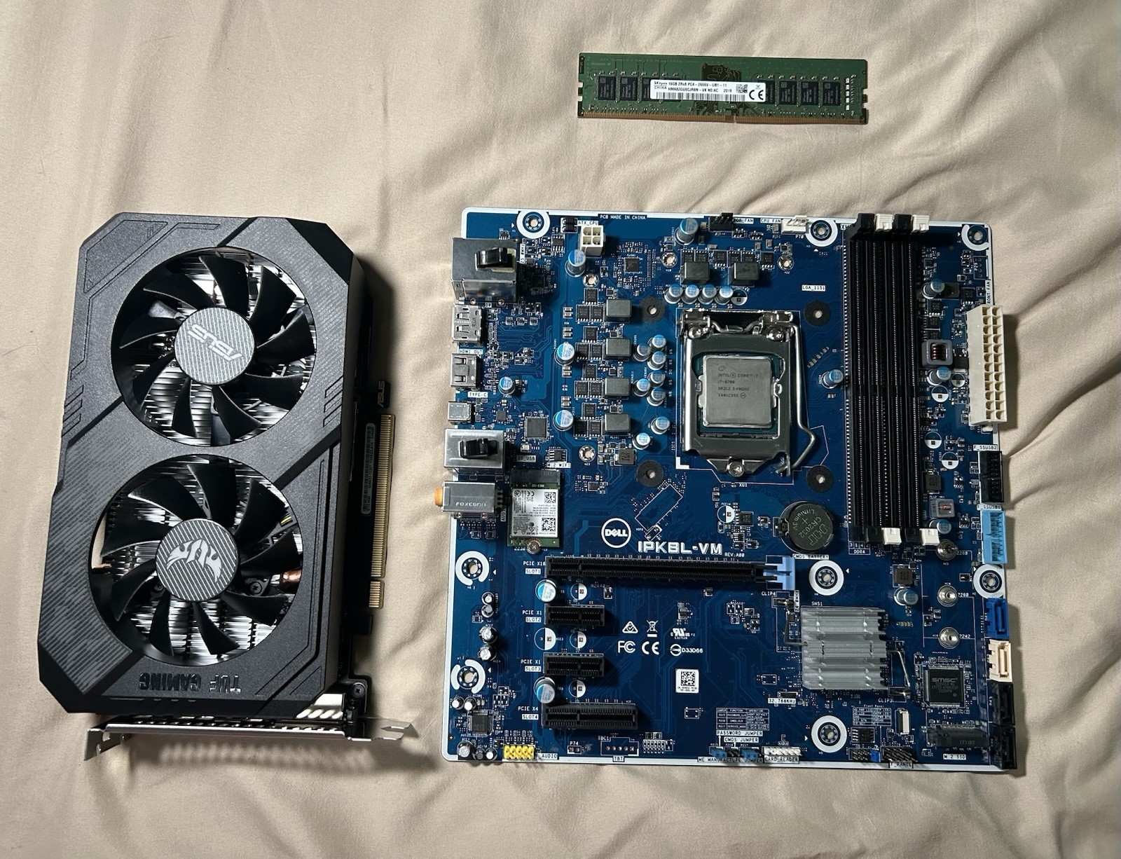 PC Parts Lot, CPU, GPU, Ram, Motherboard, Tested Working 1080p 60+ FPS