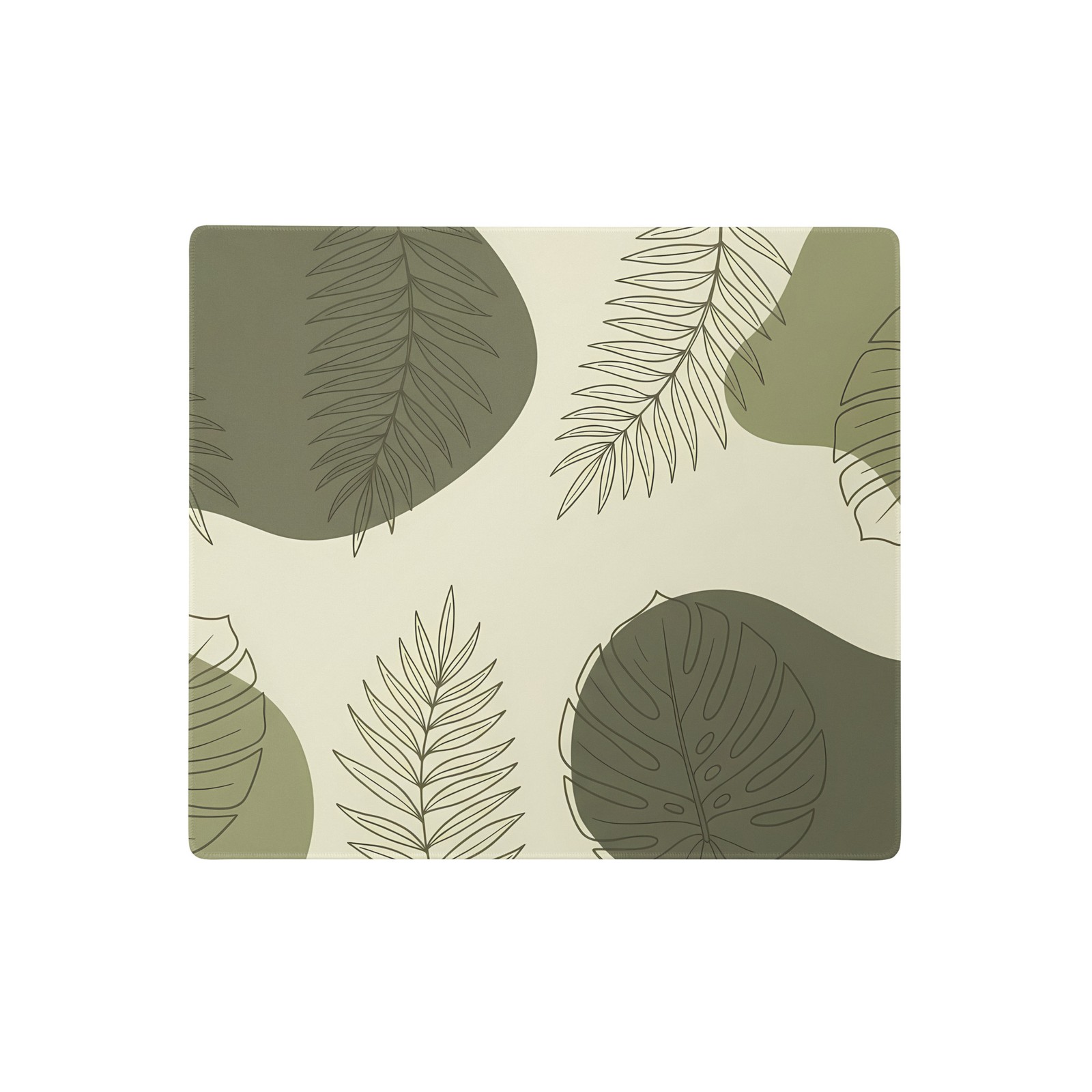Sage Green Minimalist Botanical Gaming Mouse Pad XL Extended Desk Mat